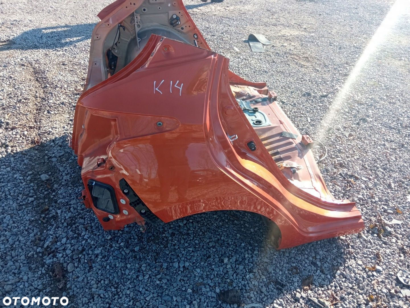 NISSAN MICRA K14 TYŁ ĆWIARTKA LEWA PRAWA PAS TYLNY WANNA - 5