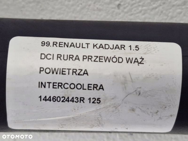 RENAULT KADJAR 1.5 DCI RURA PRZEWÓD WĄŻ POWIETRZA INTERCOOLERA - 7
