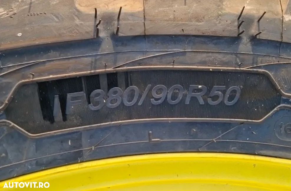 Cauciuc Tractor Nou Michelin IF380/90R50, Inclusiv Janta - 4