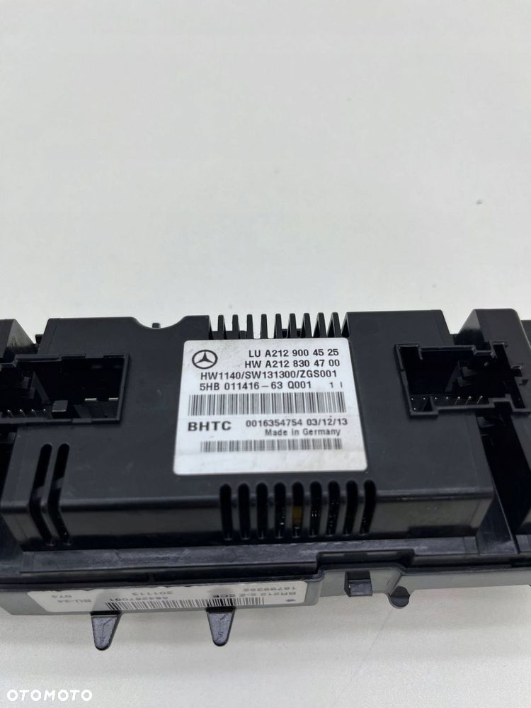 MERCEDES W212 LCI PANEL KLIMATYZACJI TYŁ A2129004525 - 8