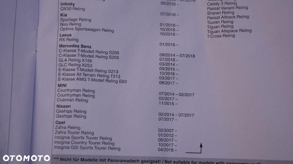 Bagażnik na relingi zintegrowane ATERA ALU Klucz NOWY - 8