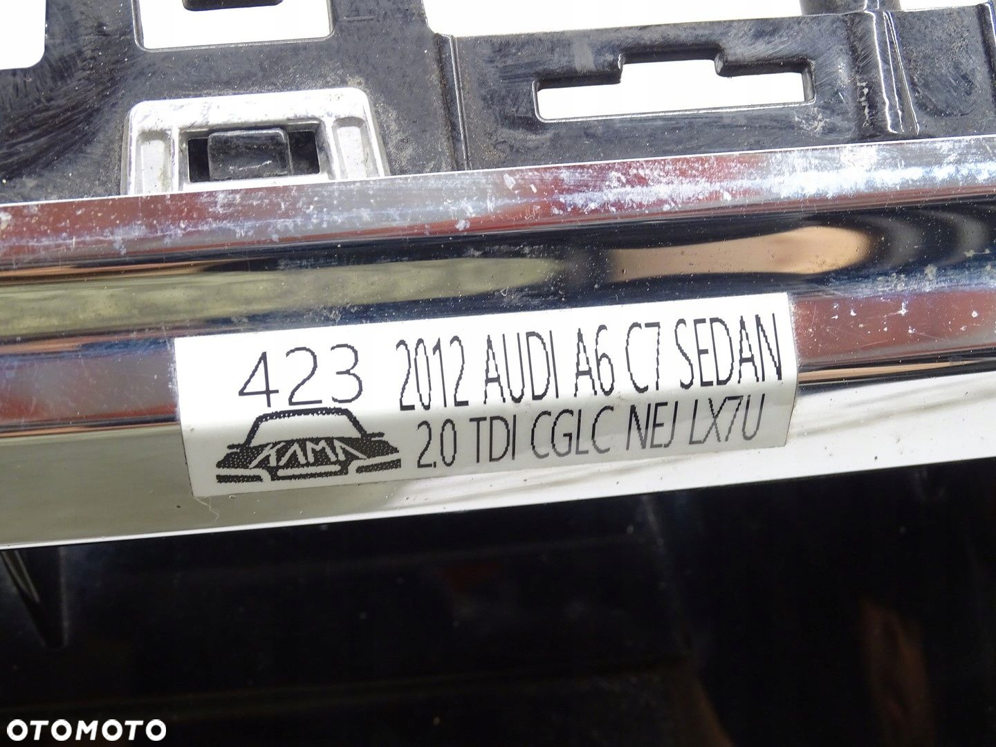 GRILL ATRAPA CHŁODNICY  LOGO AUDI A6 C7 4G CHROM 4G0853653 - 14