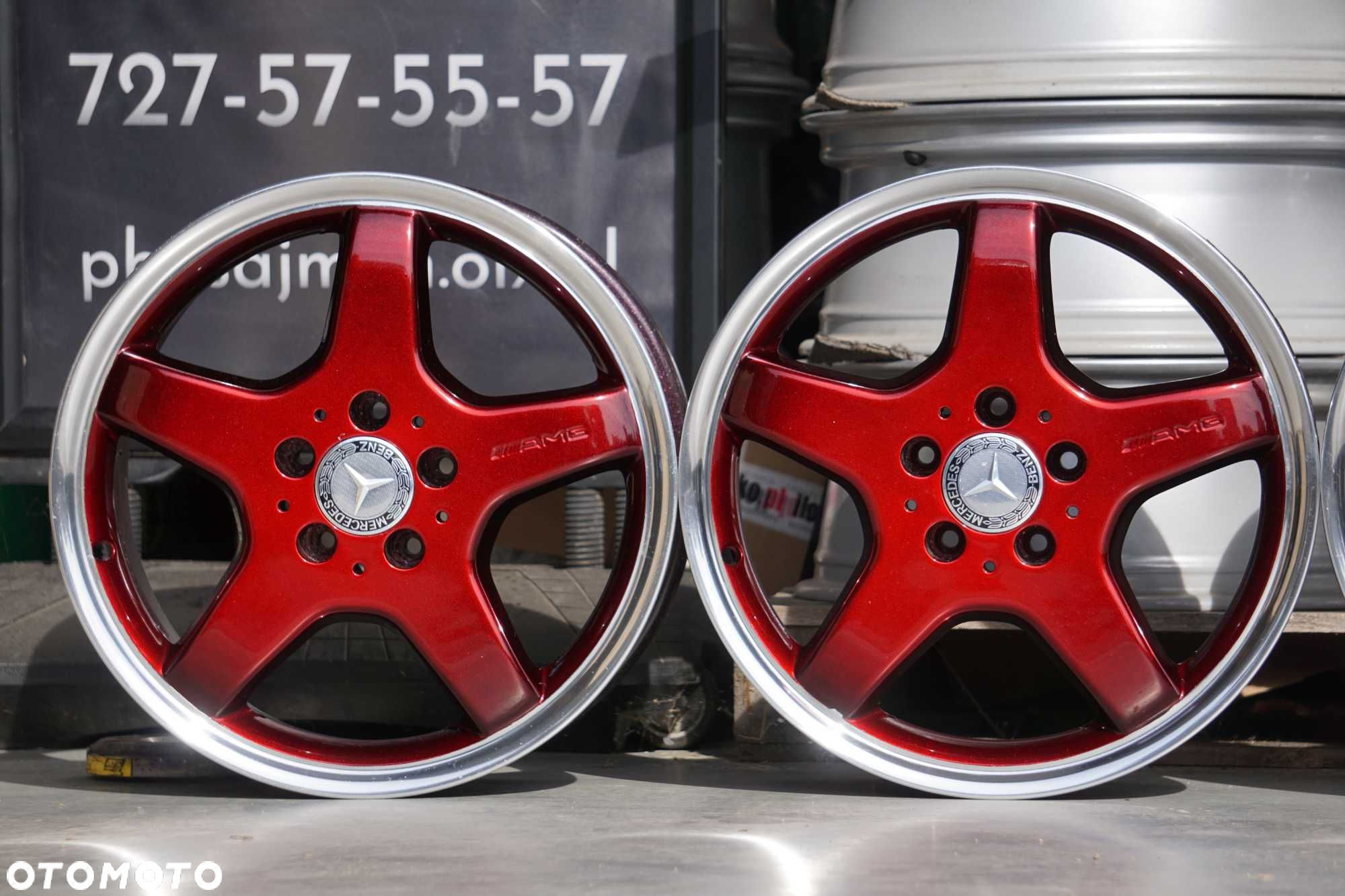 Alufelgi Mercedes AMG 5x112 7,5Jx17 et37 cb66,6 red candy, rant - 7