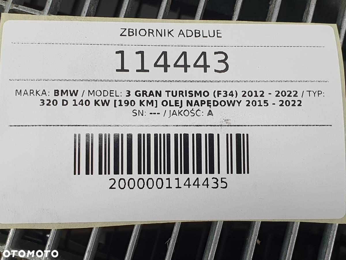 ZBIORNIK ADBLUE BMW F34 3 GT 7399413 - 9
