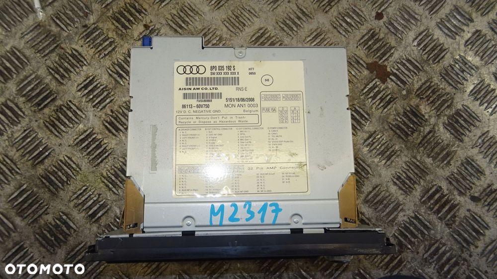 audi a3 8p lift radio multimedia nawigacja 8p0035192s - 2
