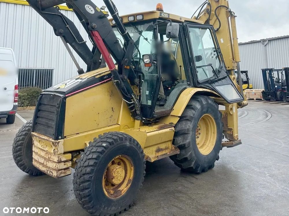 Caterpillar Koparko Ładowarka CAT Caterpillar 428D 428 D Osprzęt 5 Łyżek - 1