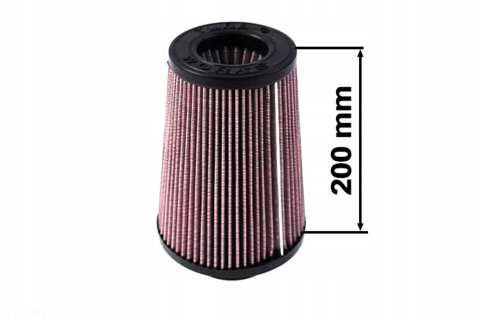 FILTR POWIETRZA TURBOWORKS 200MM / 89mm stożkowy - 4