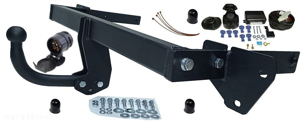 POLSKI HAK HOLOWNICZY + MODUŁ + WIĄZKA + GNIAZDO 13PIN/7P MERCEDES B-KLASA W245 A-KLASA W169 - 5