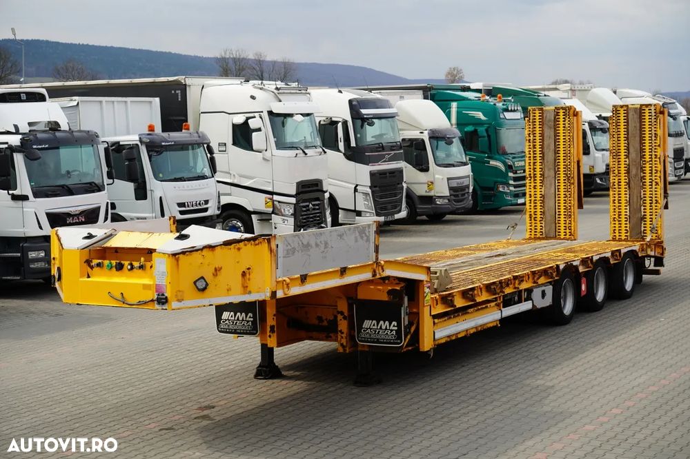 Castera REMORCA AUTO AMC CASTERA / ÎNCĂRCĂTOR JOS / 13,1 M / GAMĂ HIDRAULICĂ / AXĂ DE DIRECȚIE / TROLIU - 1