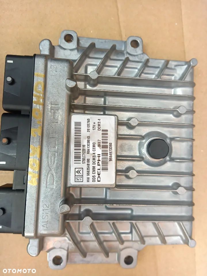Peugeot 407 Citroen C4 C5 2.0 HDI komputer sterownik silnika DELPHI 9664873380  9663548180  9666098180 - 1