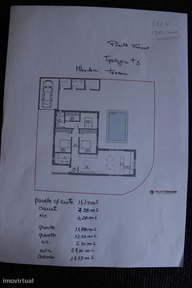 Moradia T3 isolada com piscina e garagem em Quinta do Anjo - Grande imagem: 2/2