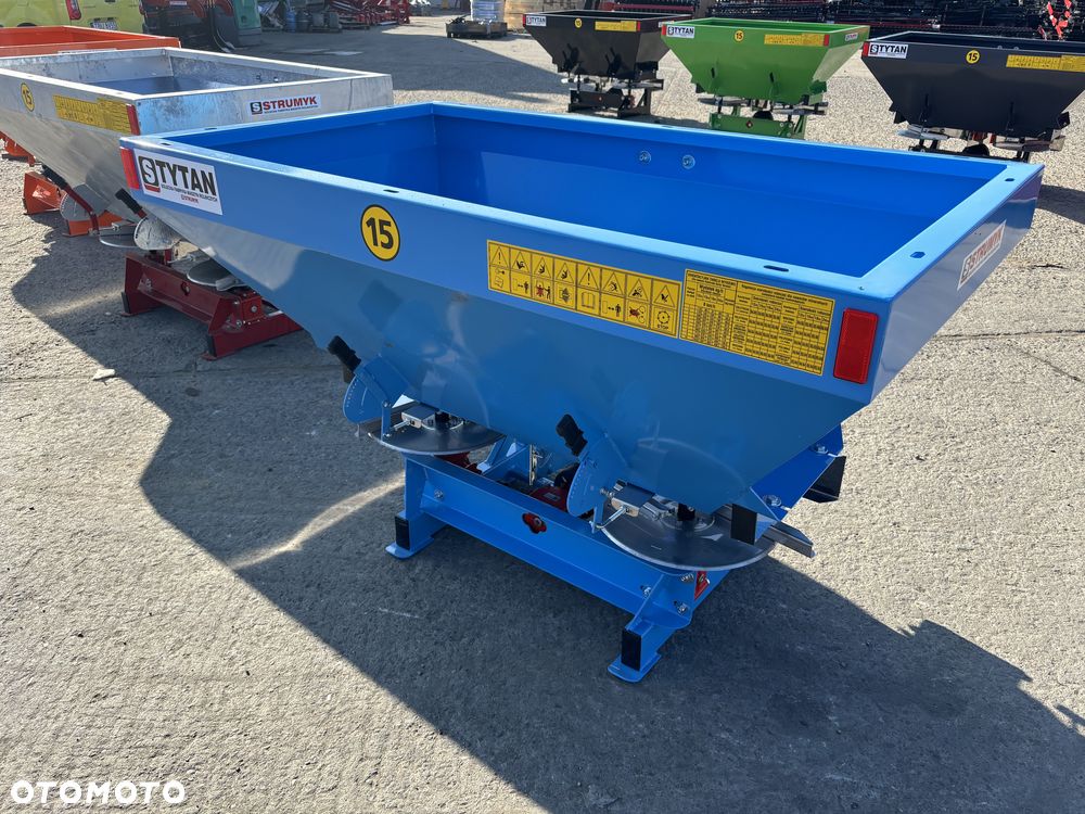 Dwutalerzowy rozsiewacz nawozów STRUMYK siewka do nawozu, siewnik 400-1200L sito/ tarcza z kwasówki/ przekładnia aluminiowa/ plandeka / sito - 5