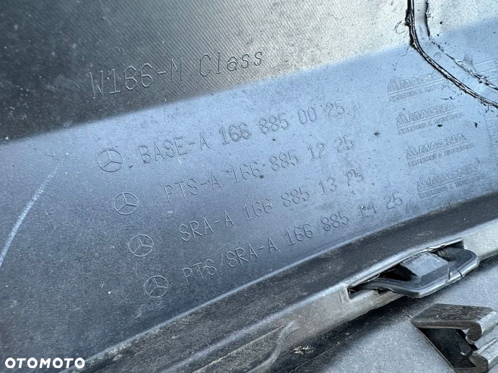 ZDERZAK PRZÓD PRZEDNI MERCEDES ML W166 2011- A1668850025  DÓŁ A1668808540 - 9