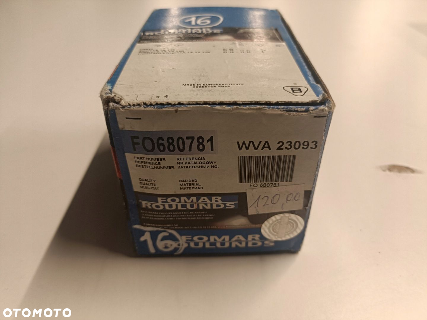 Nissan Primera P11 PRZEDNIE KLOCKI HAMULCOWE przód 680781 - 2
