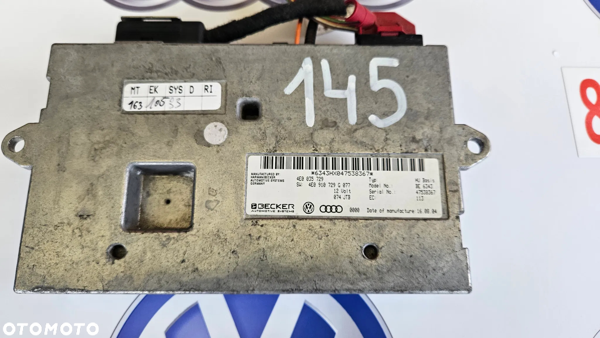 AUDI A6 C6 A8 D3 Q7 4L Sterownik MMI Moduł navi 4E0035729 4E0910729G - 2