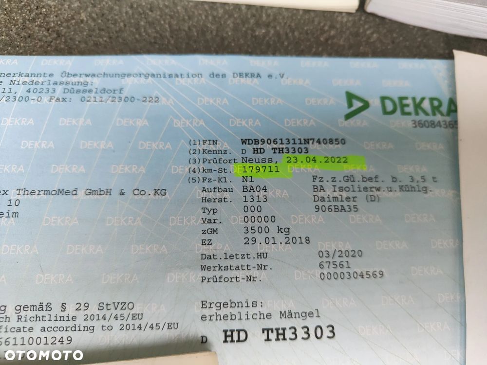 Mercedes-Benz Sprinter 316 2018r Chłodnia Mroźnia -20*C CARRIER XARIOS 350 KONTENER - 39