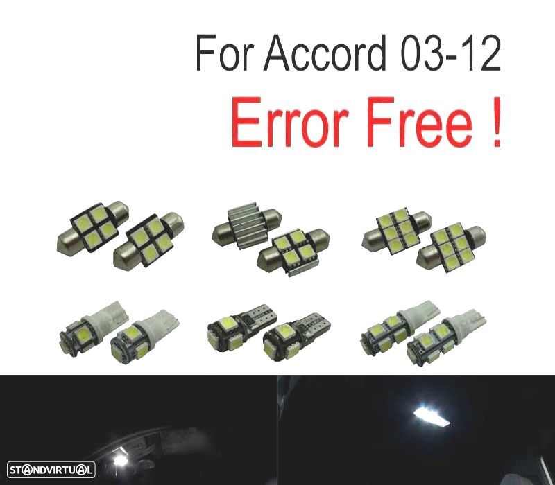 KIT COMPLETO 9 LAMPADAS LED INTERIOR PARA HONDA ACCORD 03-12 - 2