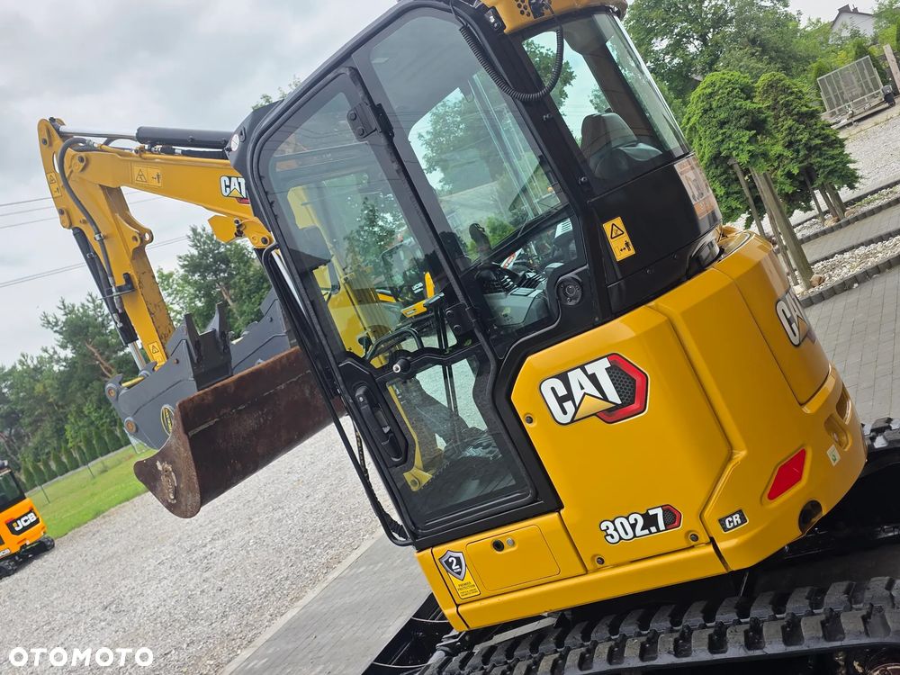 Caterpillar CAT 302.7 CR mini koparka szybkozłącze 3 łyżki piękna serwisowana 1 wł JCB sprowadzona w oryginale - 12
