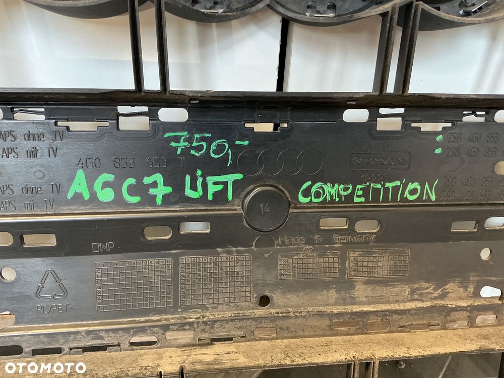 AUDI A6 C7 LIFT COMPETITION 4G0853653T GRILL PRZEDNI ATRAPA PRZEDNIA - 6