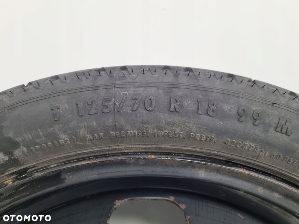 KOŁO DOJAZDOWE ZAPASOWE Audi Seat Vw Golf V 125/70 R18 1K0601027B 5x112 - 9