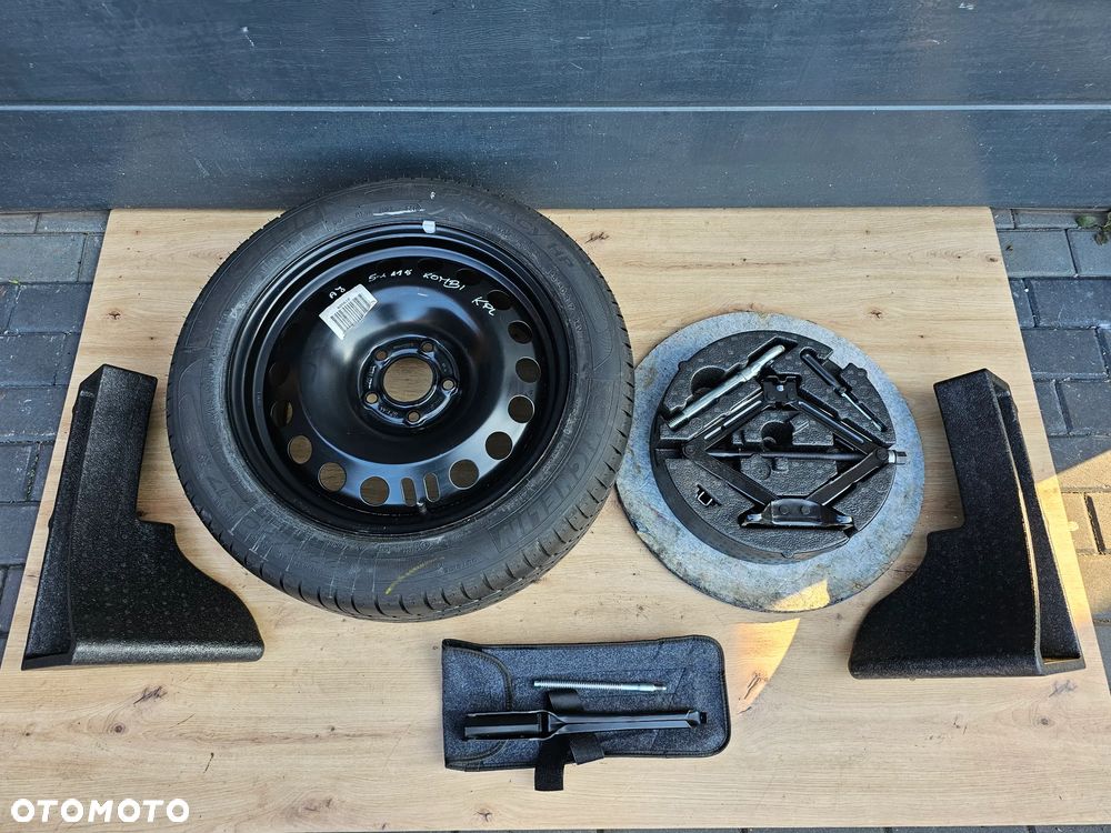 KOŁO DOJAZDOWE ZAPASOWE ZESTAW KLUCZ LEWAREK STYROPIAN OPEL ASTRA J KOMBI 17 CALI 5x115 225/50/17 - 1