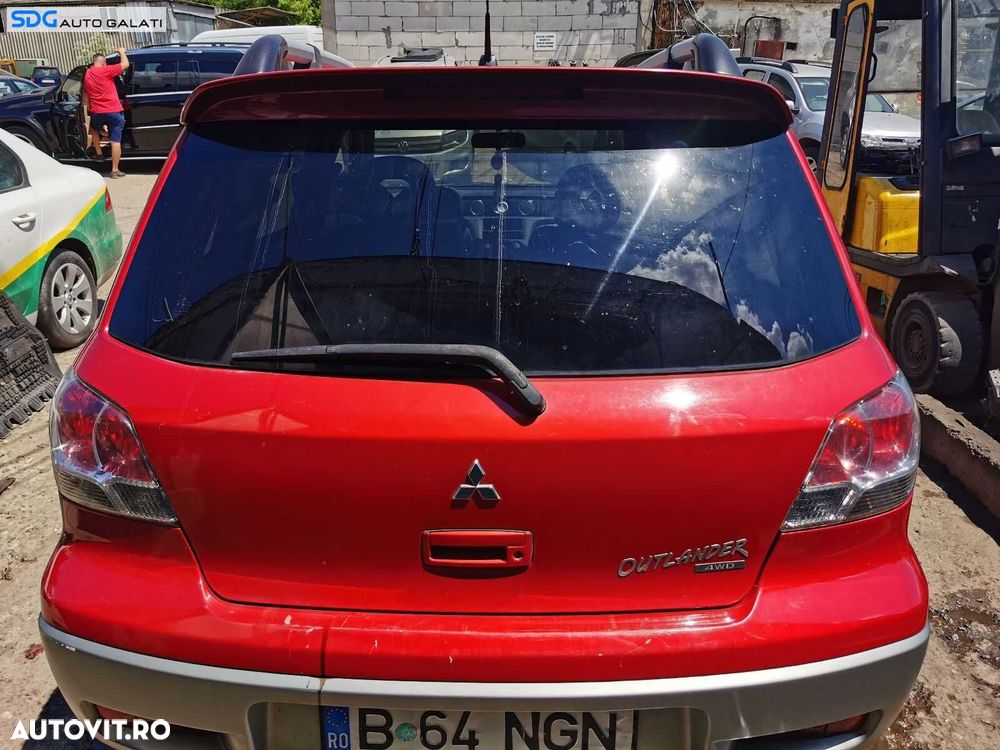 Hayon Haion Portbagaj Dezechipat Cu Luneta Geam Sticla Mitsubishi Outlander 2003 - 2008 Culoare Rio Red Metallic R20 R20B [0591] - 1