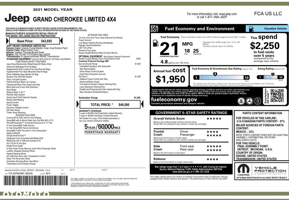 Jeep Grand Cherokee 3.6 V6 Limited - 9