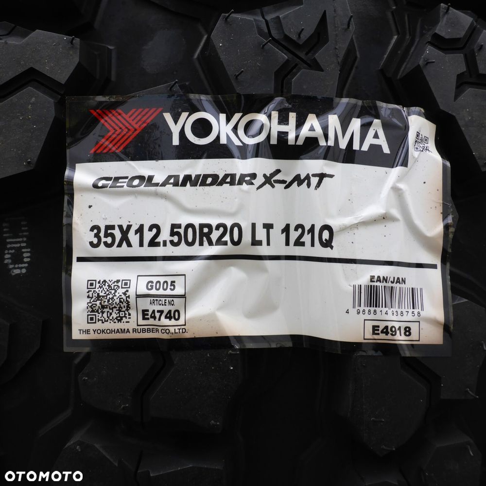 Opony 35-12.50 R20 Yokohama 121Q G005 Letnie M+S 2020,2021 Nieużywane - 5