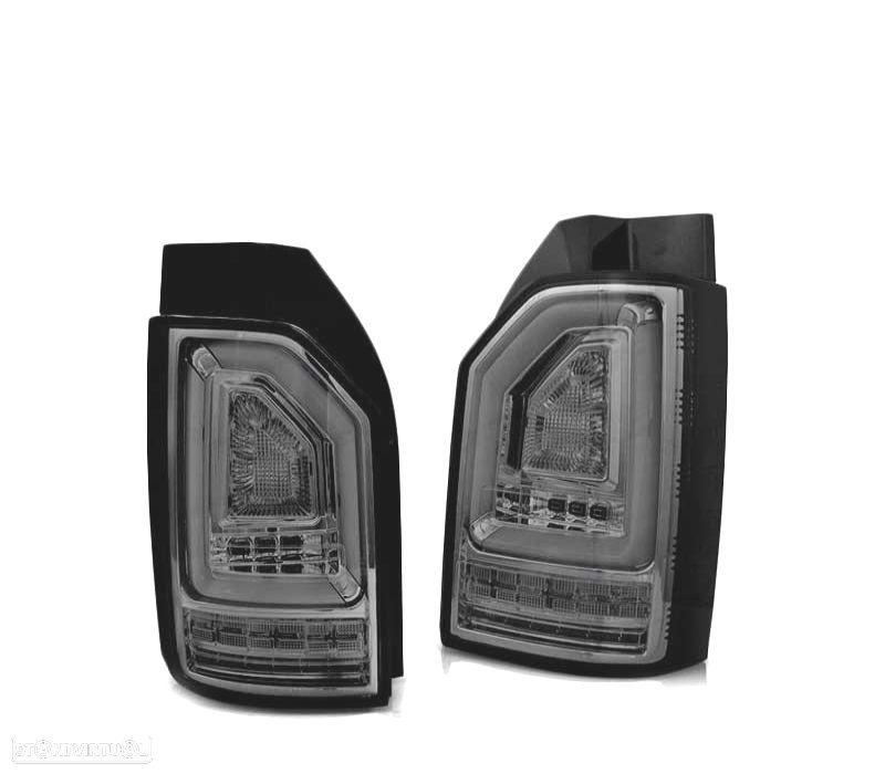 FARÓIS PARA VOLKSWAGEN VW T6 15-19 FUMADOS COM PISCA DINÂMICA OEM LED - 2