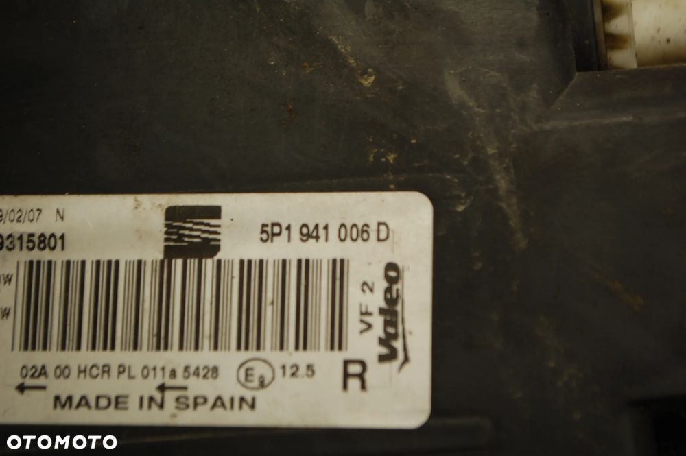 LAMPA PRAWY PRZÓD PRZEDNIA PRAWA 5P1941006D SEAT LEON II ALTEA TOLEDO III - 6