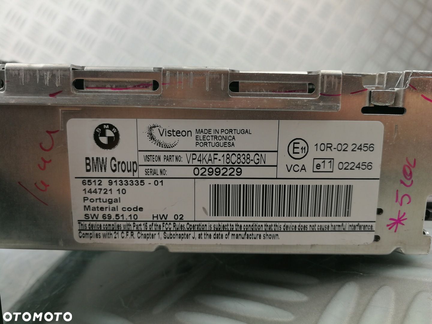 9133335 VP4KAF-18C838-GN radio fabryczne nawigacja GSM CD FM BMW 1 E81 E87 - 1