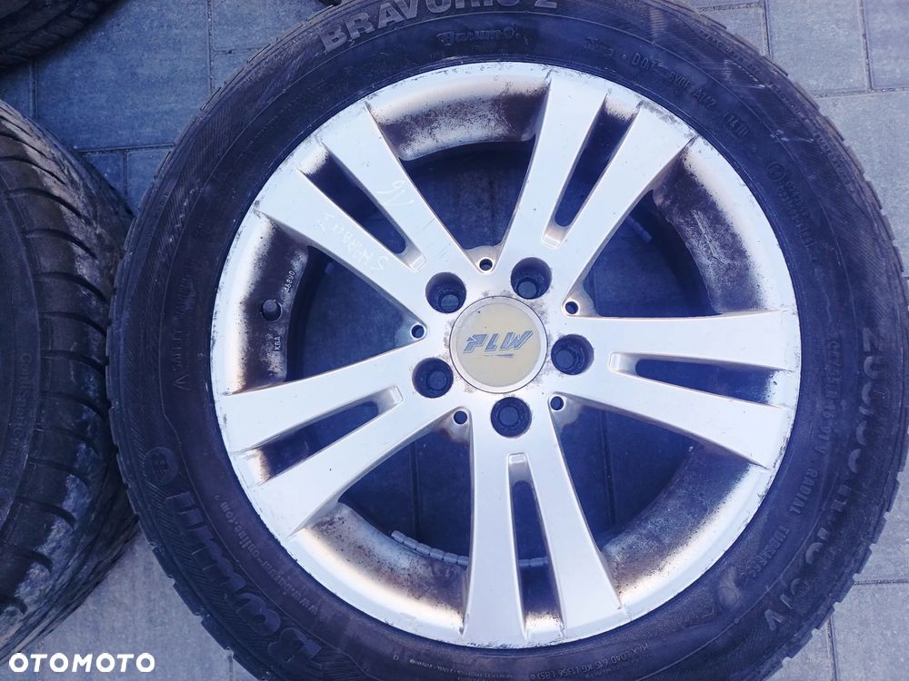 FELGI Z OPONAMI KOŁA ALUMINIOWE FLW VW SHARAN I R16 5X112 ET38 57,1 mm OPONY BRAVURIS 2 R16 205/55 LATO NR13 - 2