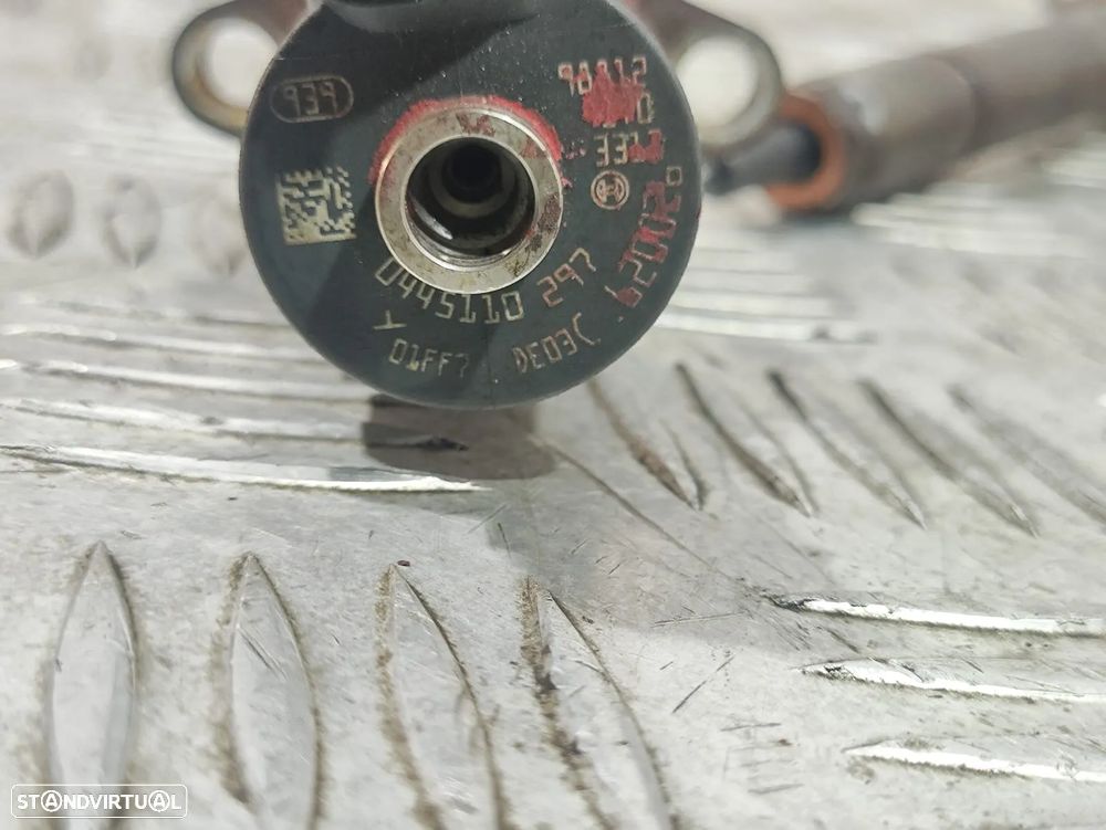 Conjunto Injetores Bosch / PSA - Peugeot Citroen Ford Volvo - 1.6 HDI 110cv - 0445110297 - 9