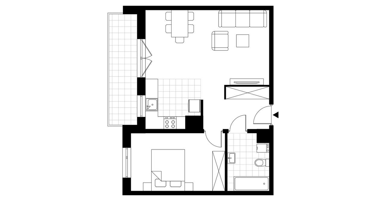 2-pokojowe mieszkanie 50m2 + balkon Bez Prowizji - Pełny obrazek: 3/23