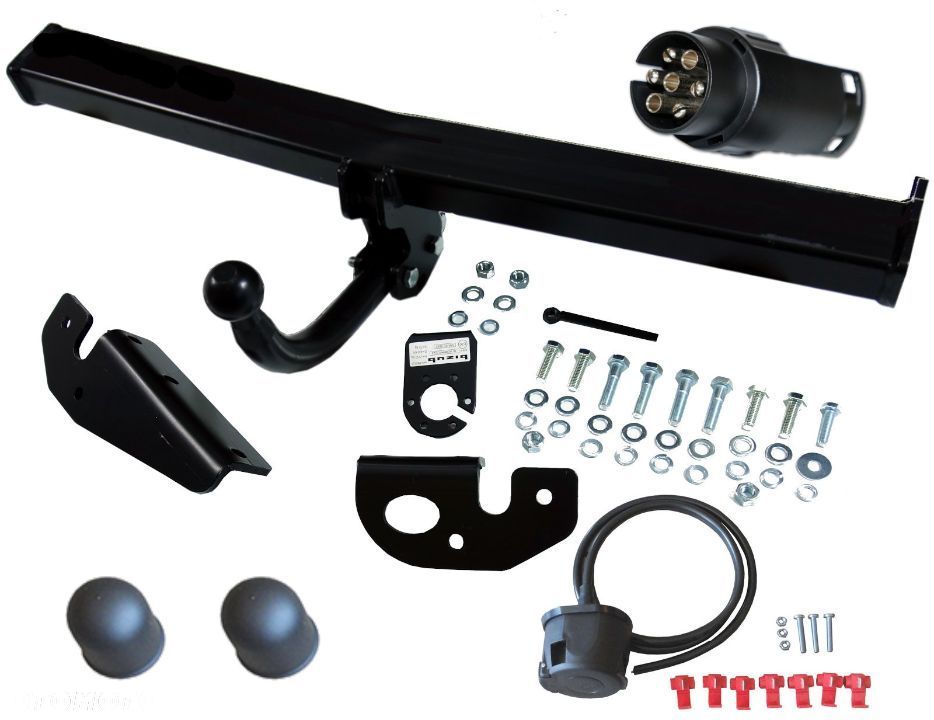 HOLOWNICZY HAK POL + WIĄZKA 7 PIN + 7/13 TOYOTA AVENSIS 2 T25 II od2003 do 2009 +KOMBI+SEDAN+5D+HTB - 7