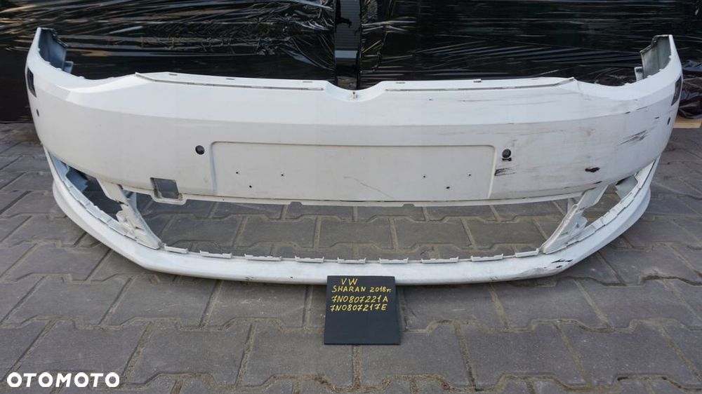 ZDERZAK PRZÓD PRZEDNI VW SHARAN 7N0 2018 BIAŁY - 1