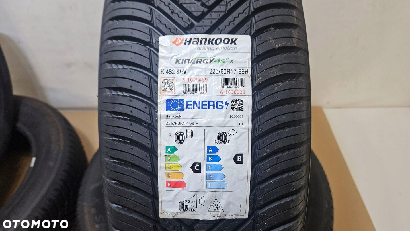 OPONY WIELOSEZONOWE CAŁOROCZNE HANKOOK KINERGY 4S 225/60/17 2123 NOWE - 4