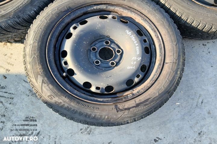 Jante tabla cu anvelope 15 - set 6C0601027B 6JX15H2 ET38 185/60 R15 6 - 3