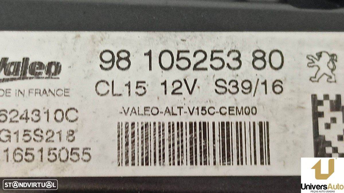 ALTERNADOR PEUGEOT 308 ALLURE - 2
