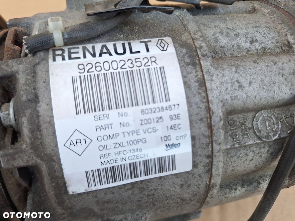 RENAULT CLIO IV CAPTUR SPRĘŻARKA KOMPRESOR KLIMATYZACJI ORYG. 926002352R - 2