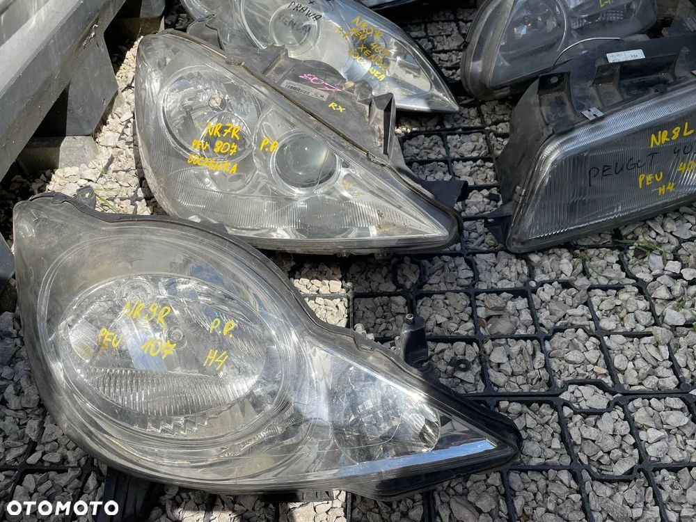 PEUGEOT REFLEKTORY HALOGEN KIERUEK LEWE PRAWE - 9