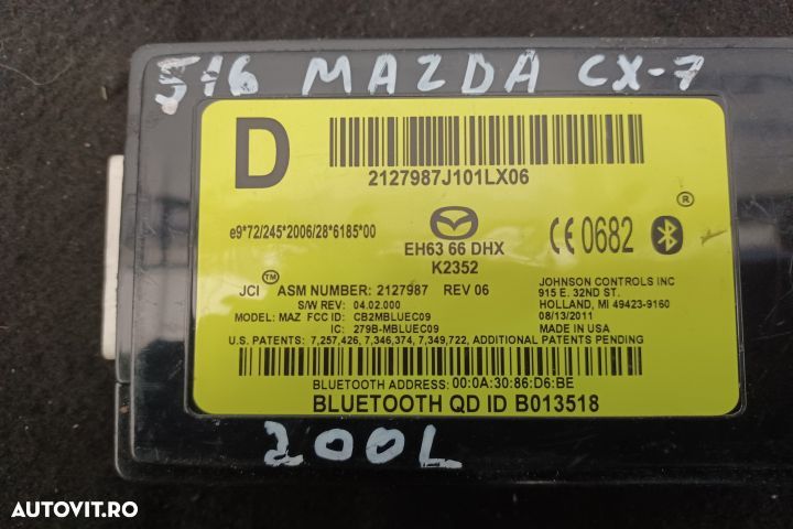 Modul Bluetooth EH6366DHX 2127987 EH6366DHX 2127987 Mazda CX-7 1 [fac - 5