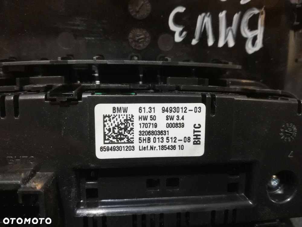 BMW G20 G21 NAWIEW TYŁ PANEL KLIMATYZACJI 9493012 - 3