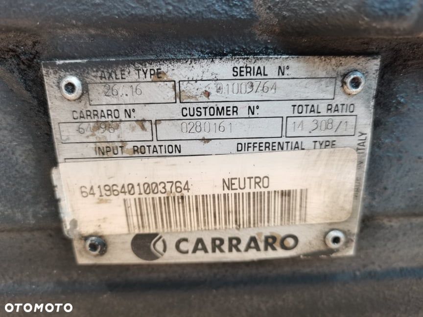 Deutz-fahr 26.6 Agrovector {Pochwa mostu Carraro 26.16 Tył} - 3