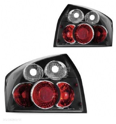 Lampy tylne tyl kpl Tuning Clear Black Czarne Audi A4 b6 8e 8e5 sedan 2000- - 1