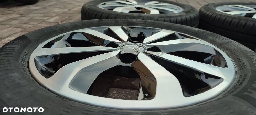 Koła Felgi Aluminiowe Oryg. Citroen C1 Peugeot 108 Toyota Aygo 15 Cali 4x100 4,5Jx15 Et35 Ø54,1mm Continental 165/60/15 2015r 5,8-6,5mm Starogard Gdański - 10