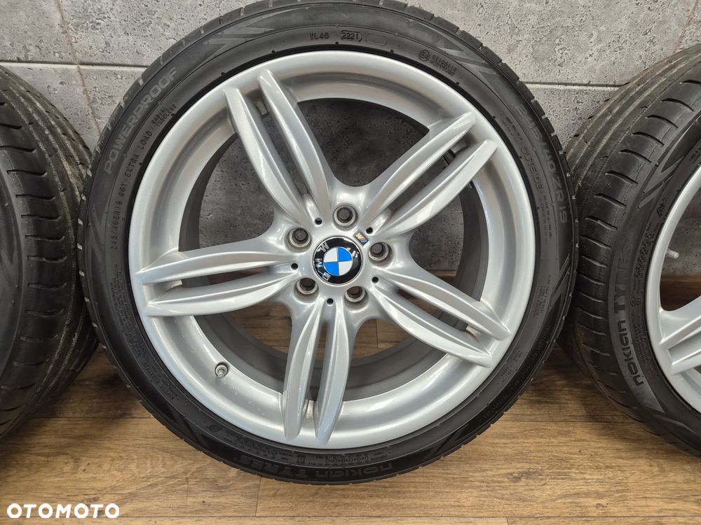 BMW ALU FELGI KOŁA 19" 5x120 STYLING 351 F10 F06 F12 F13 F11 ORYGINALNY LAKIER 8,5J ET33 M-PAKIET KOMPLET + OPONY 245-40 21r - 5