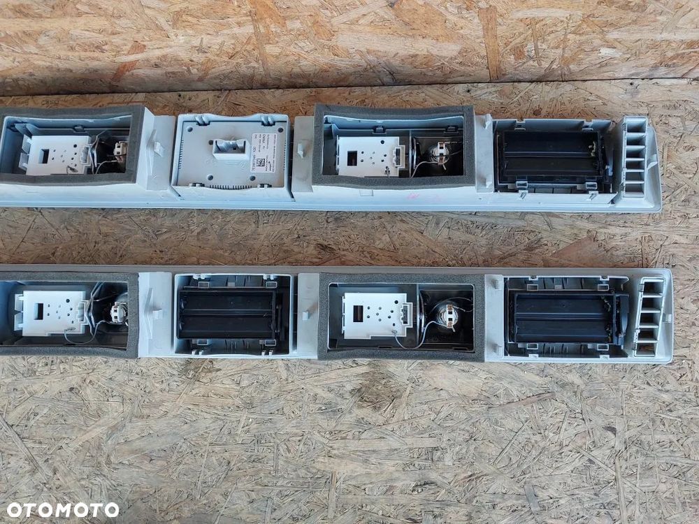 panel nawiewu klimatronik tył kratki nawiewu lampki podsufitki vw multivan caravelle t6 7E0907049 7E5947291 - 9