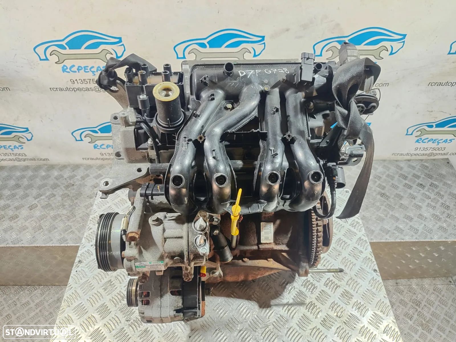 Motor Completo Renault Clio Mk2 II 2 Fase 1 1.2i 8v 58cv D7FG726 - 1