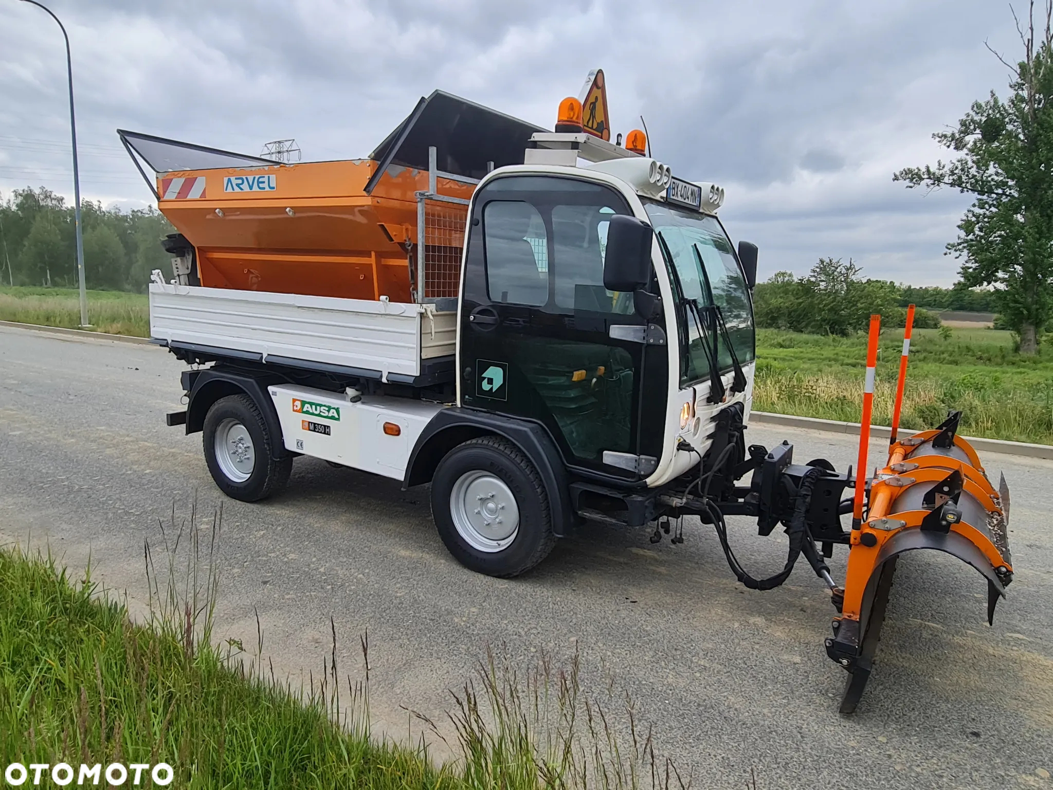 Multicar Tremo 2011 Ausa M350H Wywrotka 4x4 Solarka Arvel Pług Ladog Kompletny Zestaw - 7
